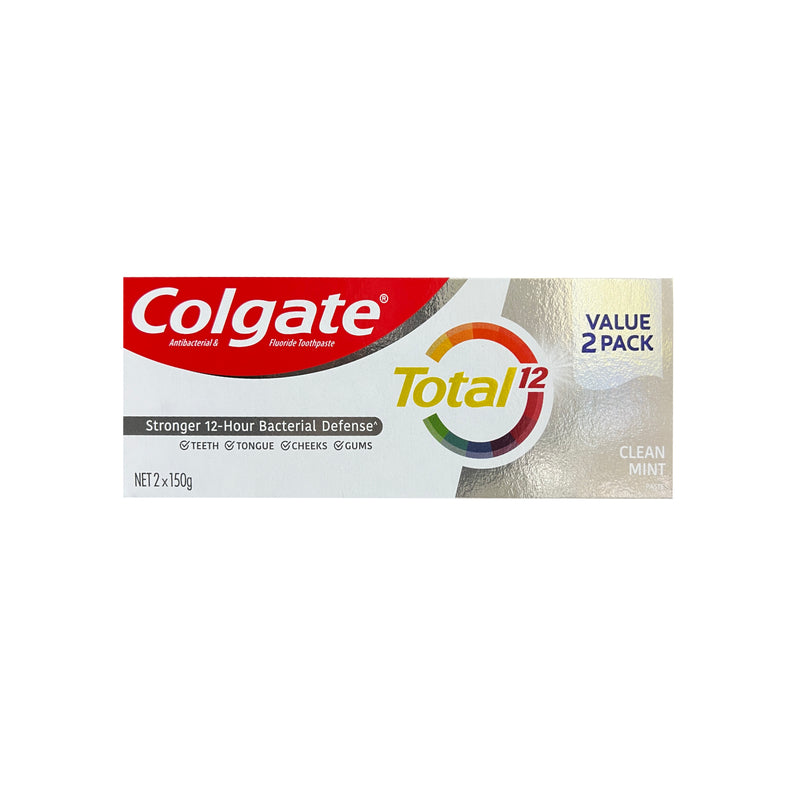 Colgate Total Clean Mint Toothpaste 150g x 2