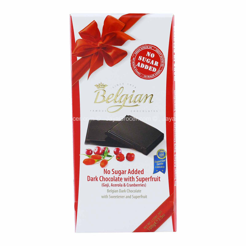 Belgian Dark Chocolate with Superfruit 100g