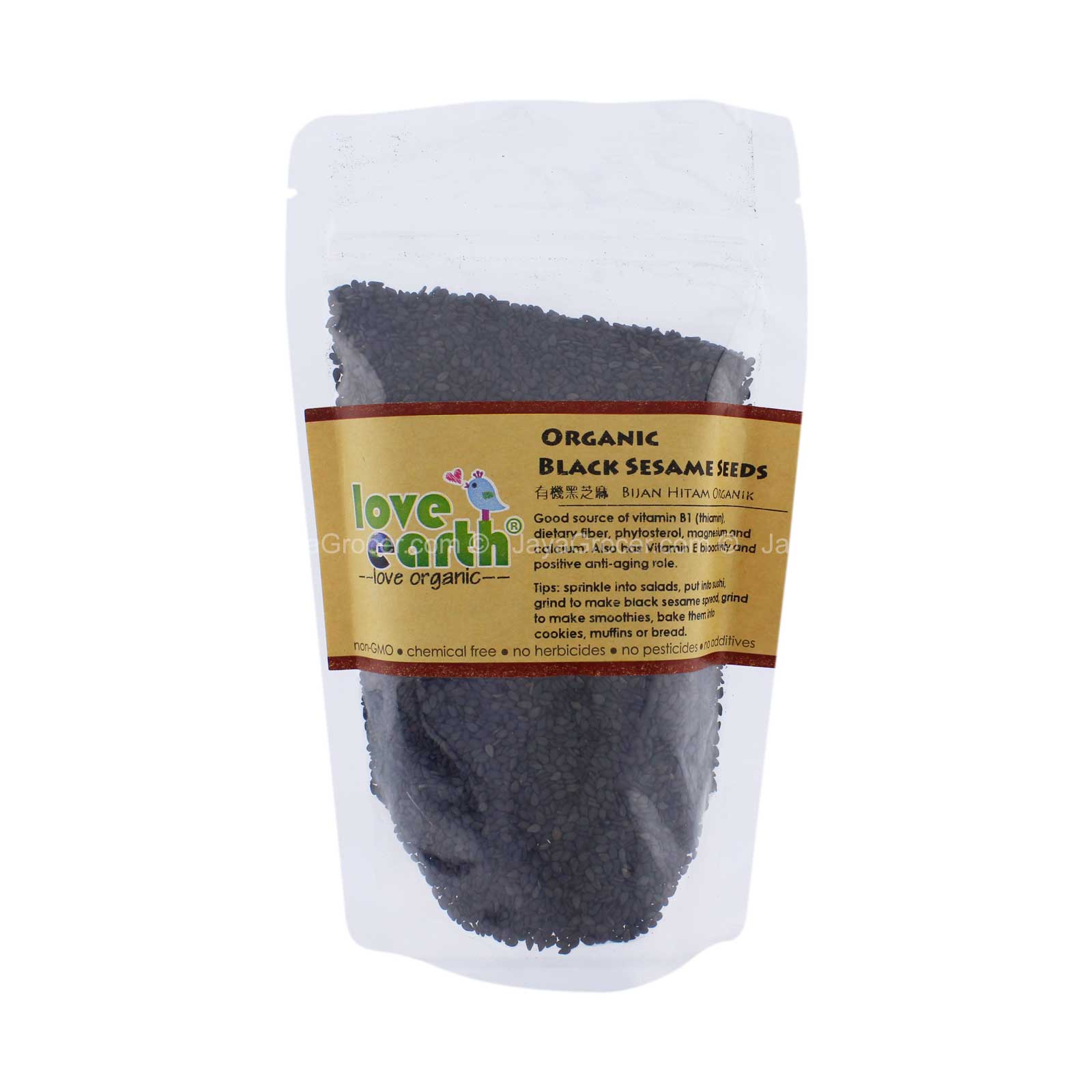 Love Earth Organic Black Sesame Seeds 200g