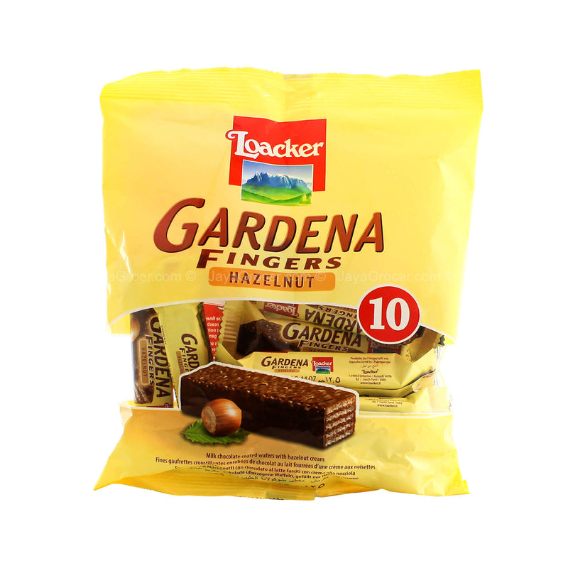 LOACKER GARDENA FINGERS HAZELNUT 125G *1