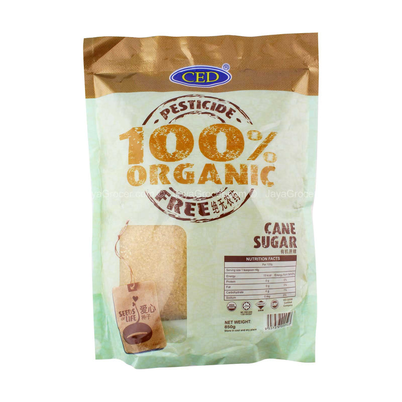 CED ORGANIC SUGAR 850G*1