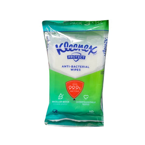Kleenex Protect Anti Bacterial Wipes 10sheet x 3