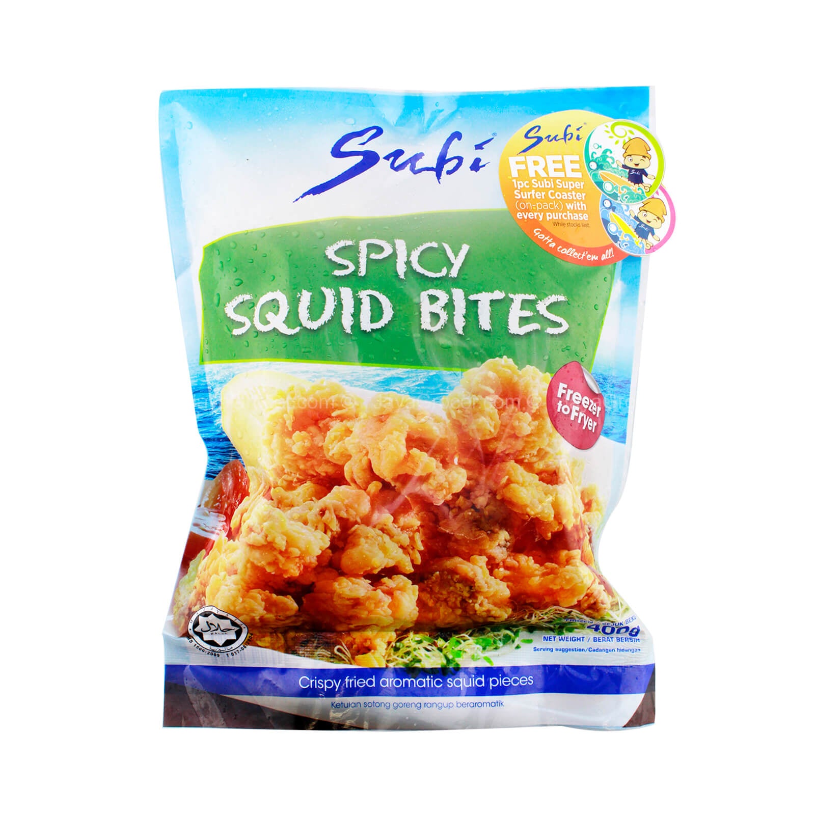 Subi Spicy Squid Bites 400g