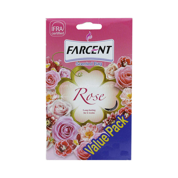 Farcent Rose Scented Bag Value Pack 10g x 3