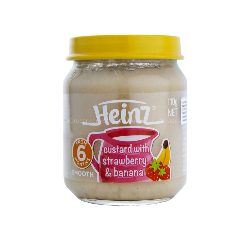 Heinz Smooth Custard with Strawberry and Banana Puree 110g