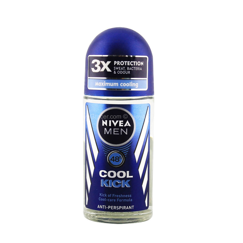 Nivea Men Cool Kick Anti-Perspirant Roll-On Deodorant 50ml