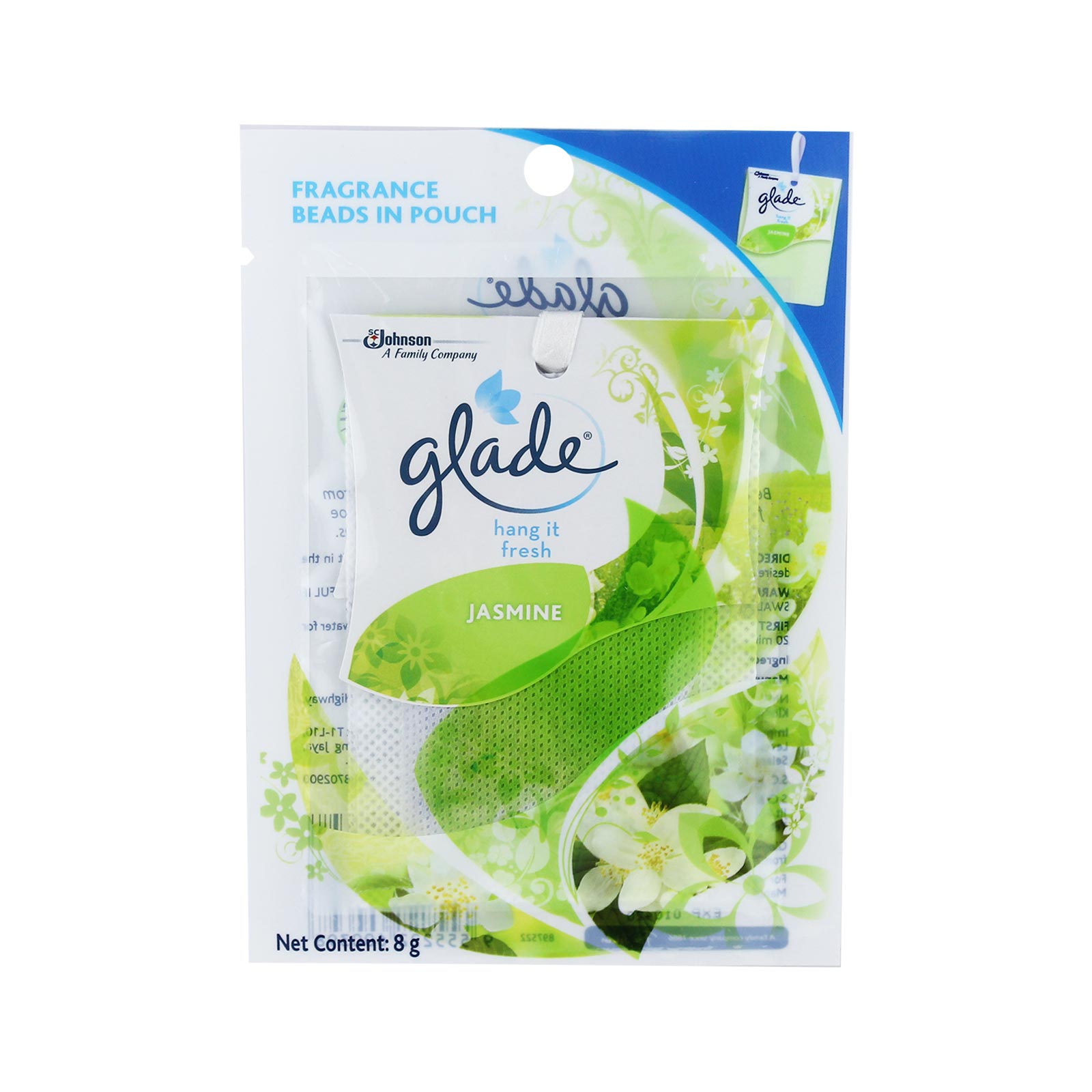 Glade Hang It Fresh Jasmine Fragrance Beads 8g