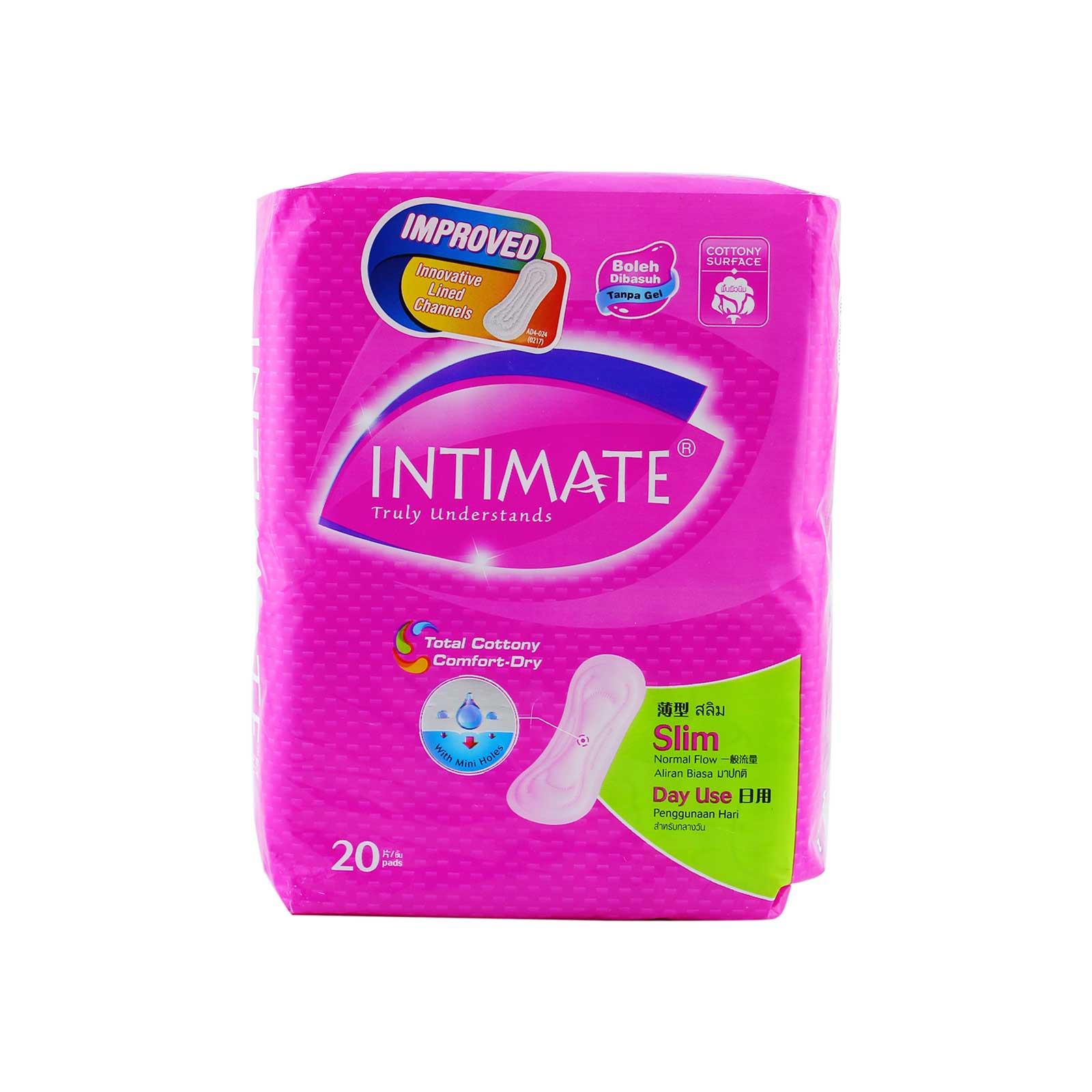 Intimate Day Use Slim Non Wing Pad 230mm x 20