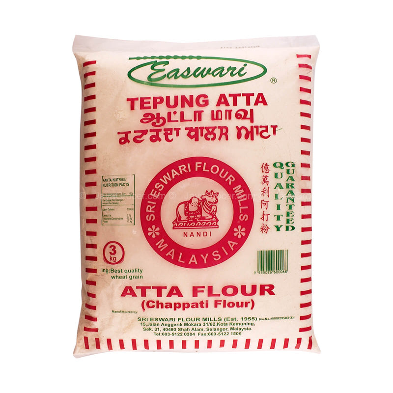 Sri Eswari Flour Mills Atta Flour (Chappati Flour) 3kg