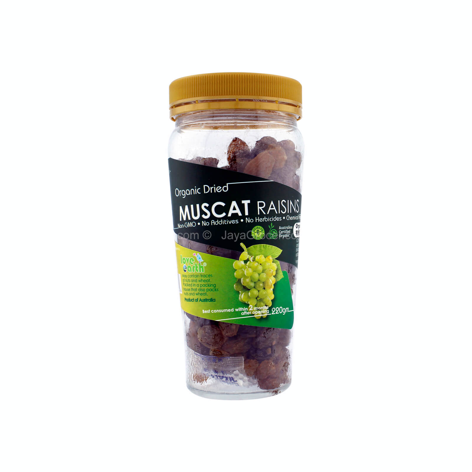Love Earth Organic Dried Muscat Raisins 220g