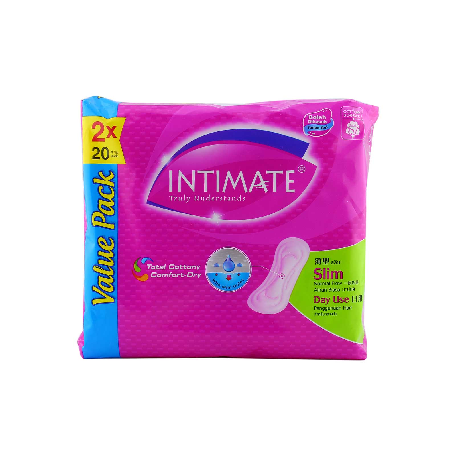 Intimate Day Use Slim Non Wing Pad 230mm x 40pcs