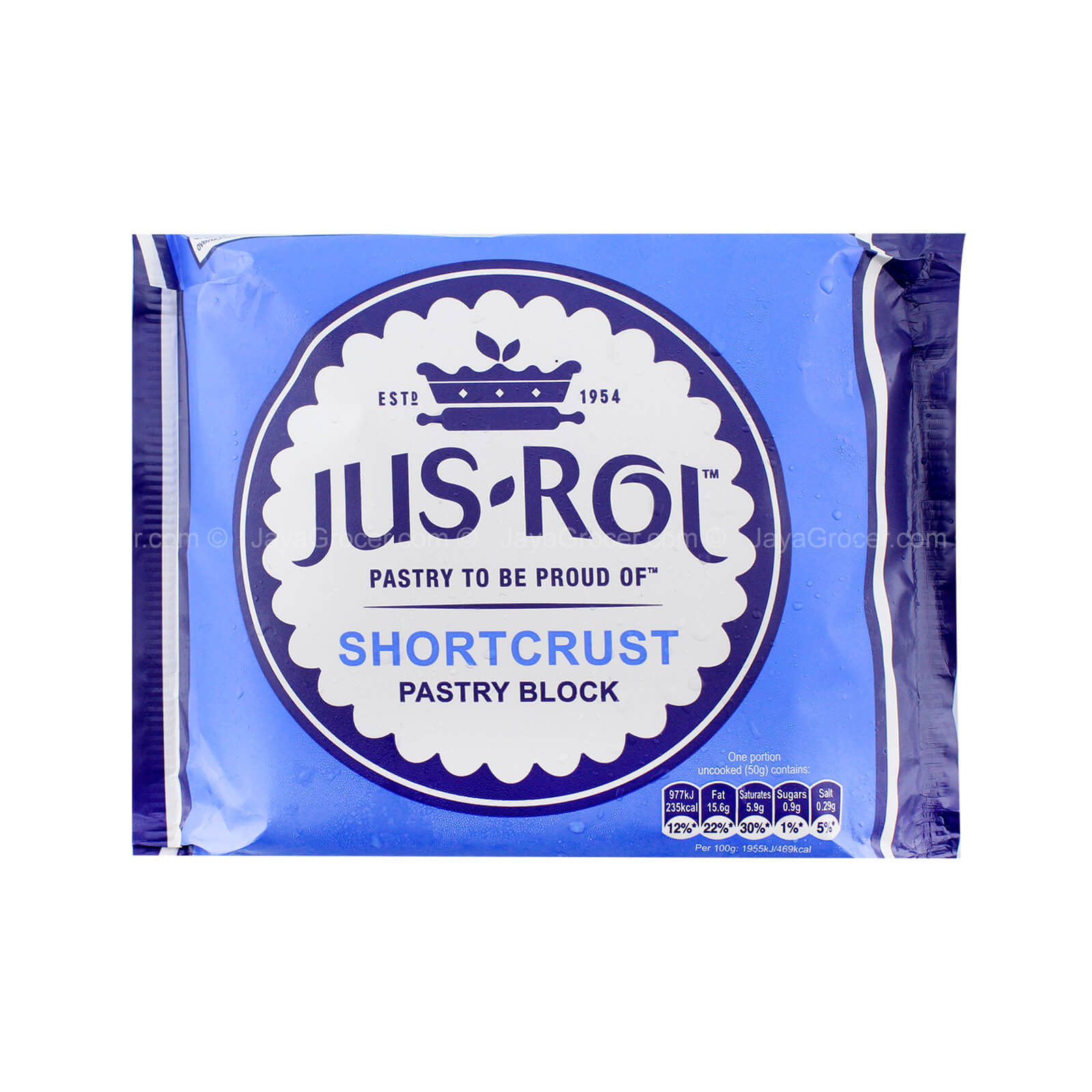 Jus Rol Shortcrust Pastry Block 500g