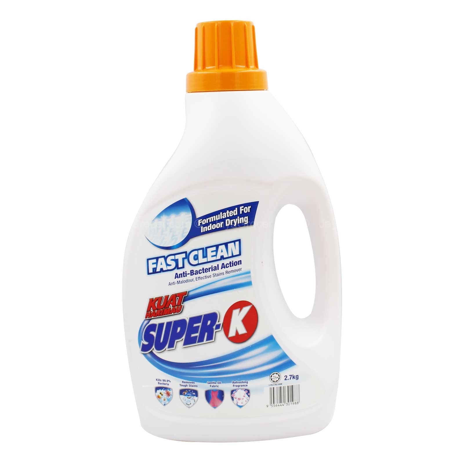 Kuat Harimau Super-K Indoor Drying Detergent Liquid 2.7kg