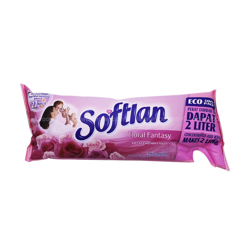 Softlan Floral Fantasy Fabric Softener Eco Soft Pack 500ml