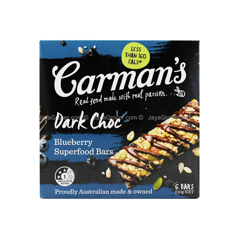 CARMANS D/CHOC B/BERRY,SEED,N/BAR 210G*1