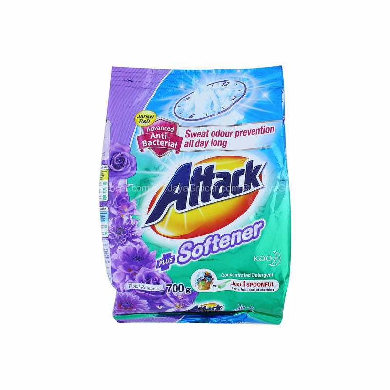 Attack Plus Softener Floral Romance Detergent Powder 700g