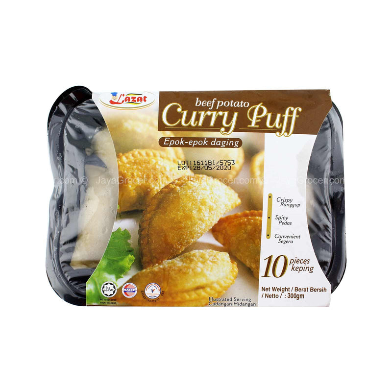 LAZAT BEEF POTATO CURRY PUFF 250G *1