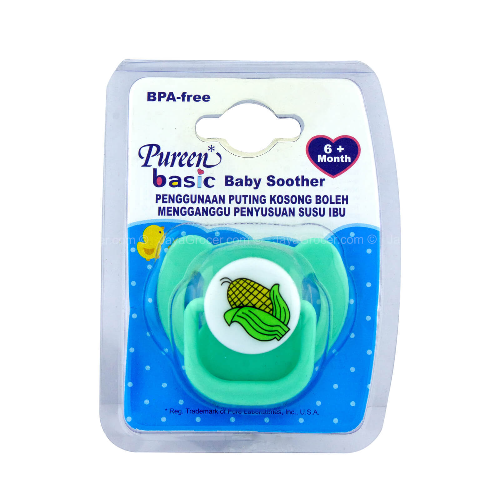 Pureen Basic Baby Soother 6+ Month 1pc