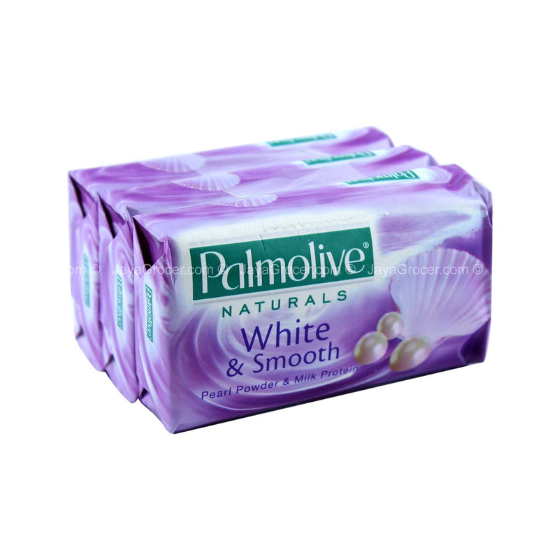 Palmolive Naturals White & Smooth Soap Bar 80g x 3