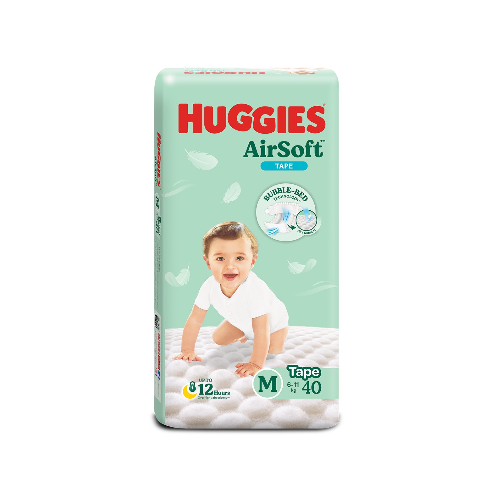 Huggies Airsoft Tape Diapers M Size 40pcs