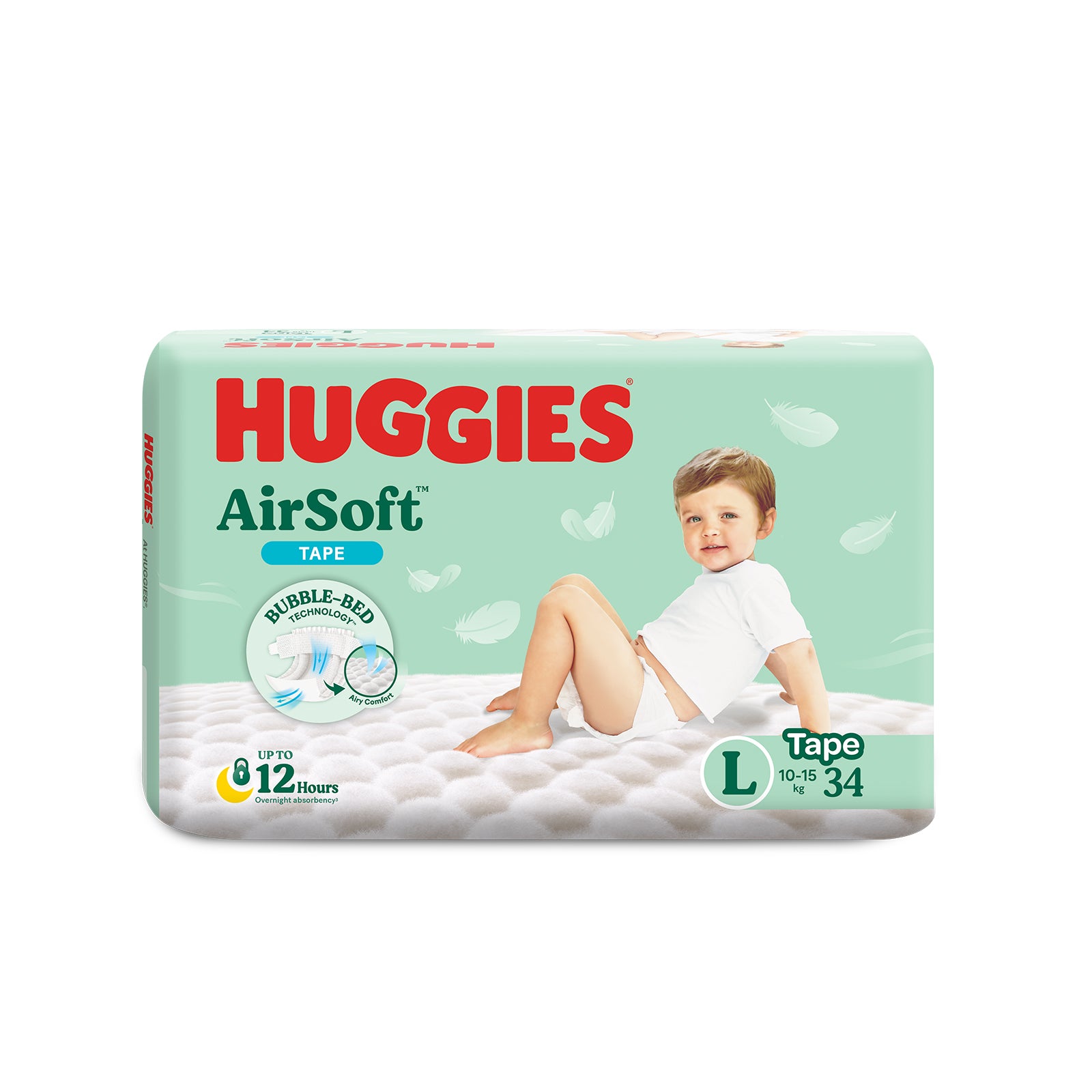 Huggies Ultra Diapers Size L (For 8-13kg baby) 34pcs