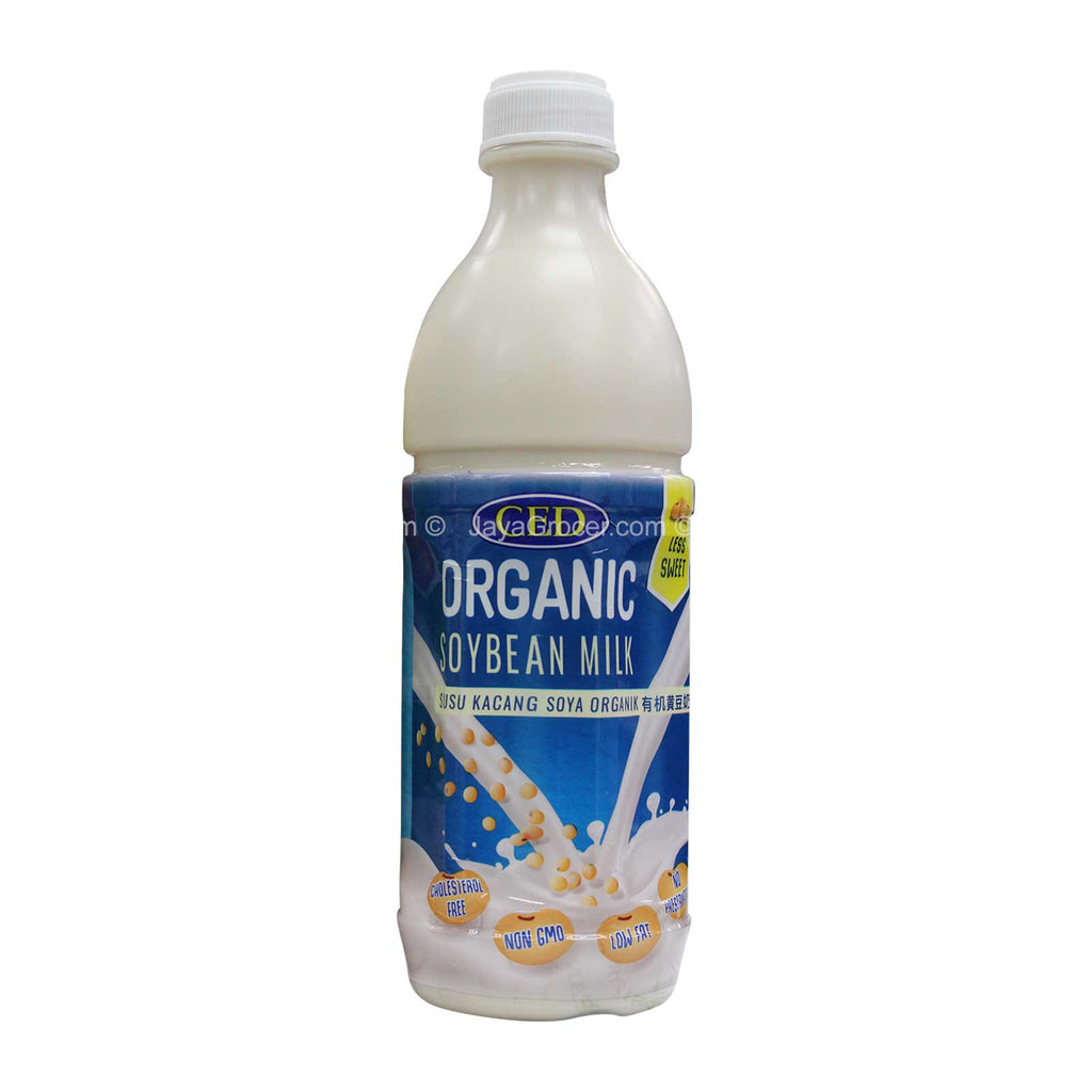 Ced Organic Soya Bean Milk Low Sugar 1L