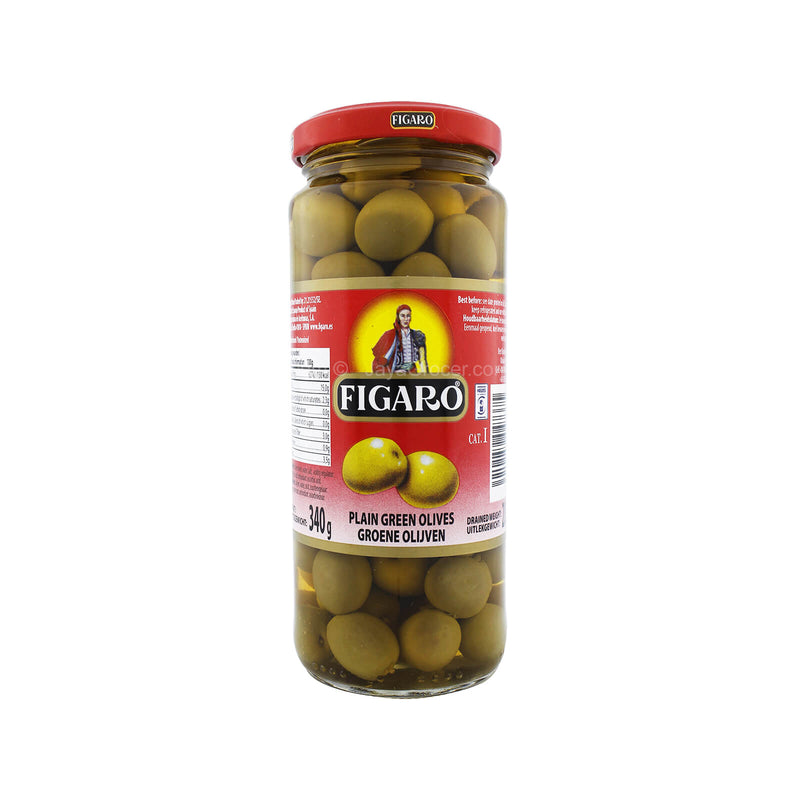 Figaro Plain Green Olives 340g