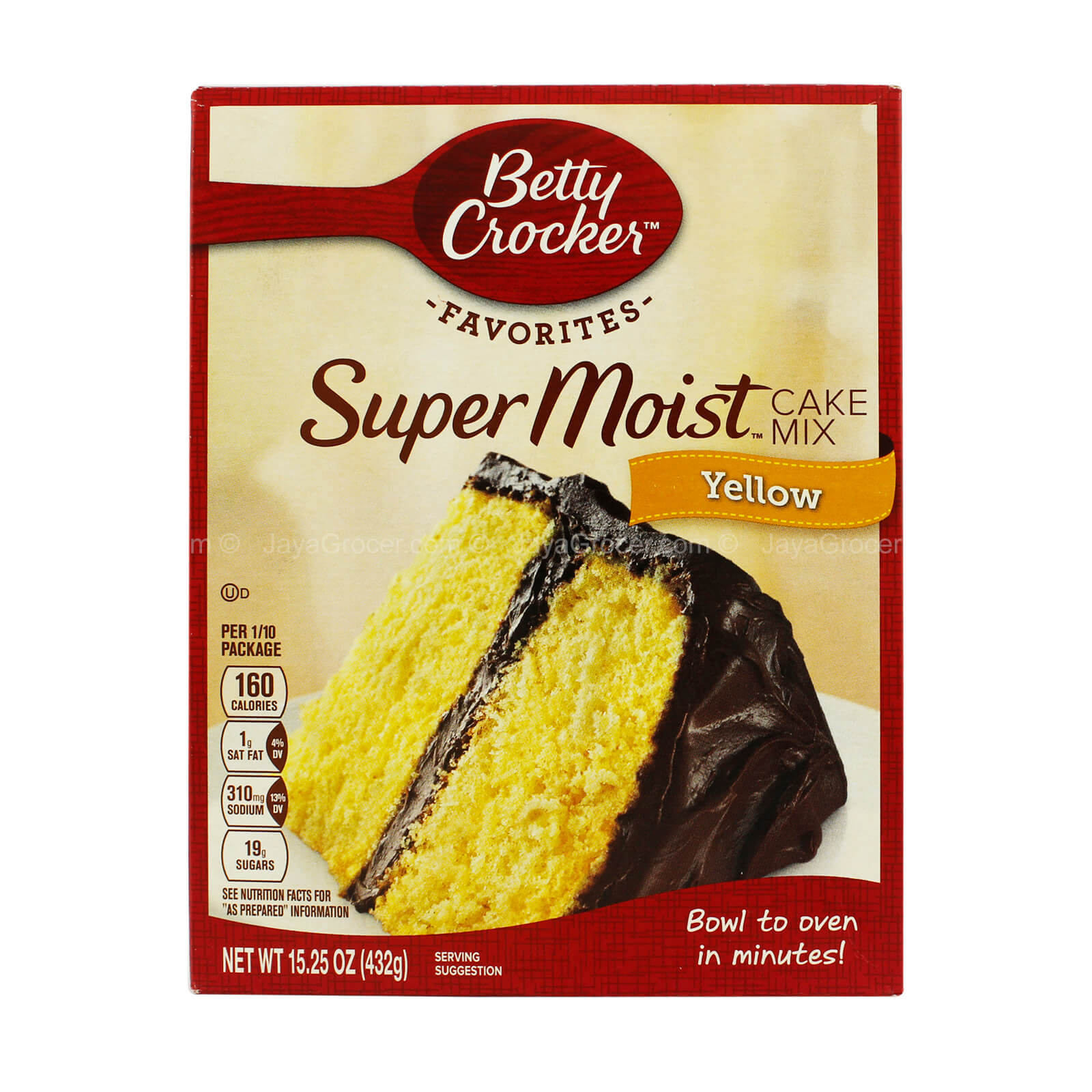 Betty Crocker Super Moist Yellow Cake Mix 432g