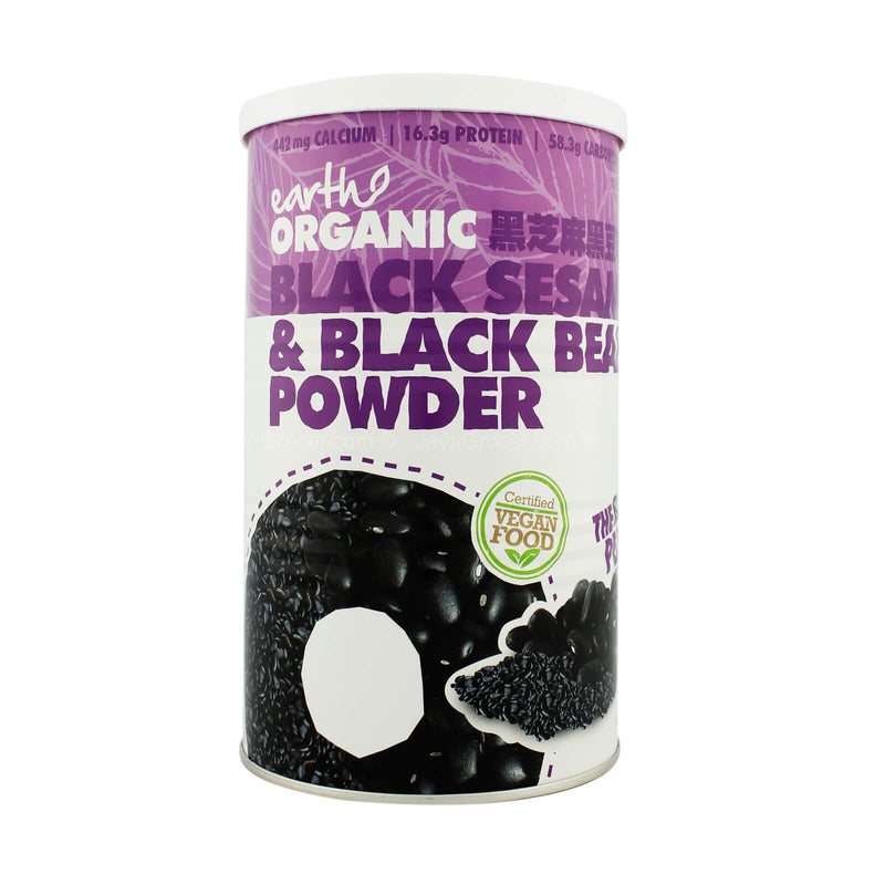 Earth Organic Black Sesame & Black Bean Powder 500g