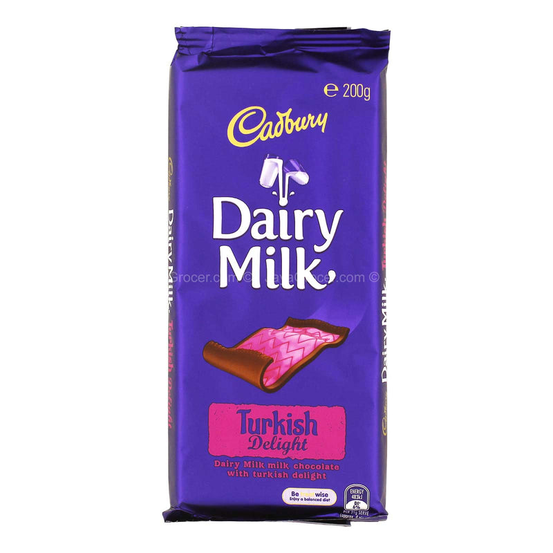 Cadbury Dairy Milk Turkish Delight Chocolate Bar 200g