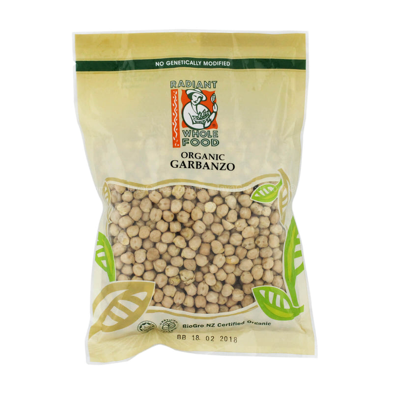 Radiant Whole Food Organic Garbanzo 500g