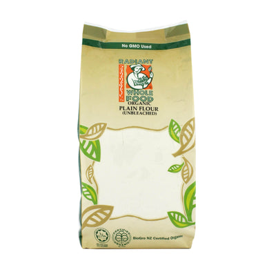 Radiant Whole Food Organic Unbleached Plain Flour 1kg