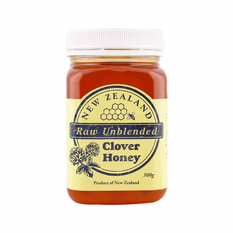 New Zealand Raw Unblended Clover Honey 500g