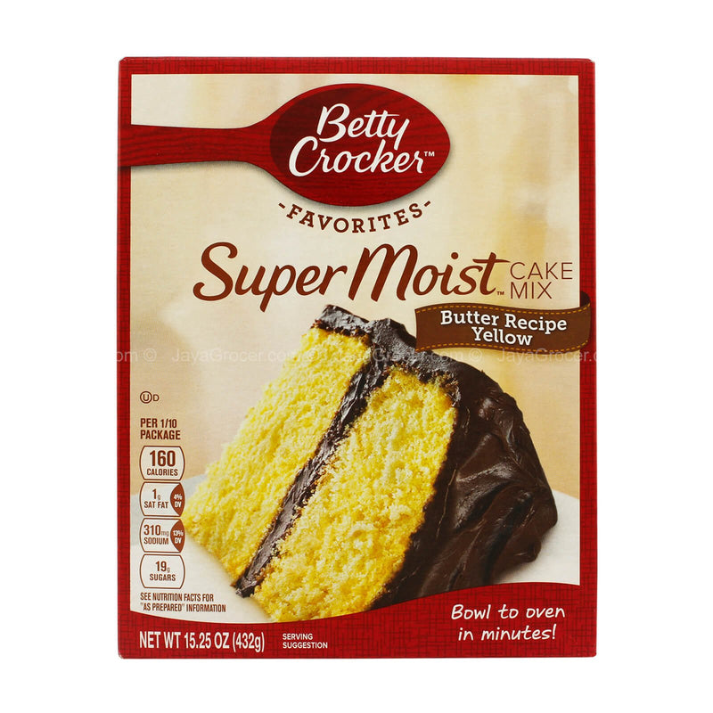 Betty Crocker Super Moist Butter Yellow Cake Mix 432g