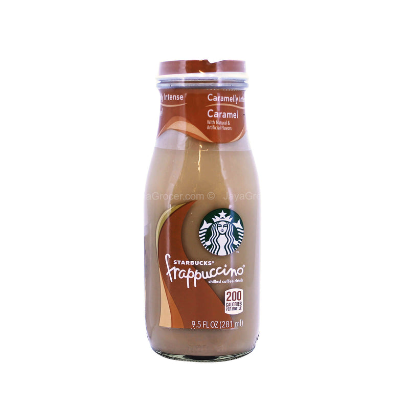 Starbucks Bottled Caramel Frappuccino Chilled Coffee Drink 281ml