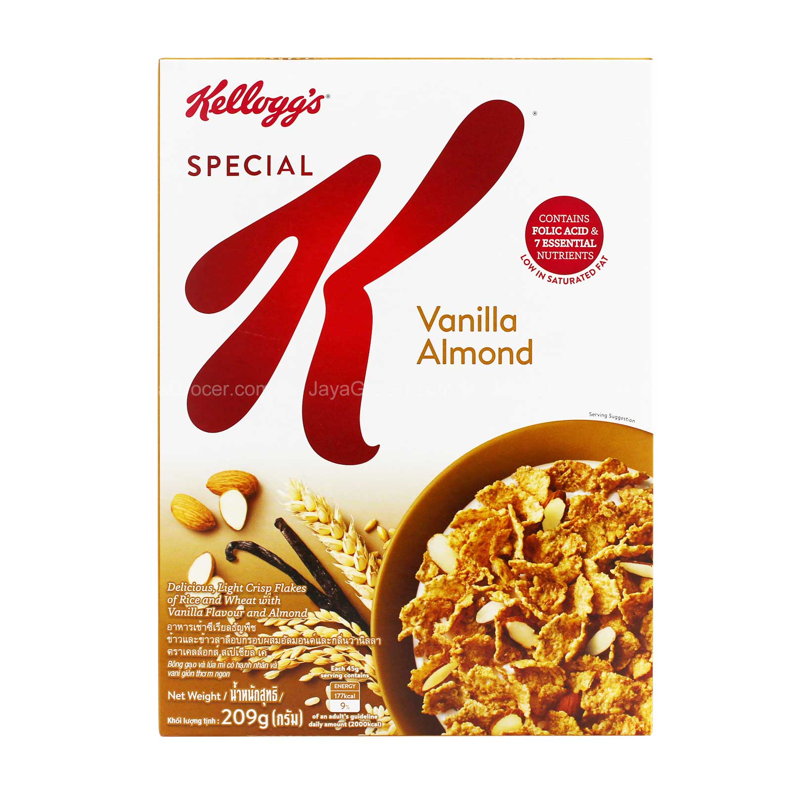 KELLOGGS SPECIAL K VANILLA ALMO 195G * 1