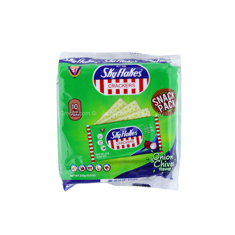 Sky Flakes Onion & Chives Flavor Crackers 25g x 10