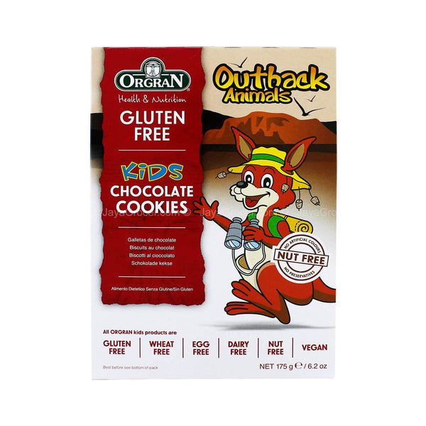 Orgran Health & Nutrition Gluten Free Kids Outback Animals Chocolate Cookies 175g