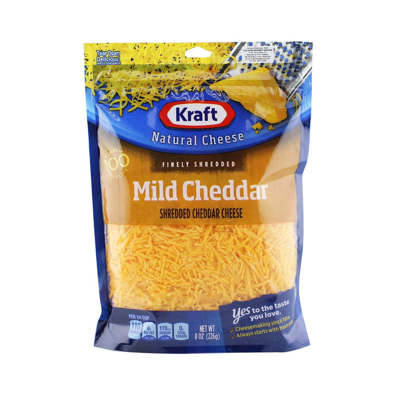 KRAFT FINELY SHREDDED MILD CHEDDAR 8OZ*1