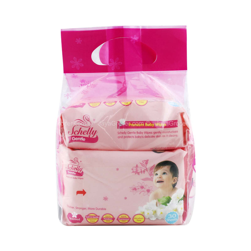 SCHELLY GENTLE BABY WIPES 30S 2+1 *1