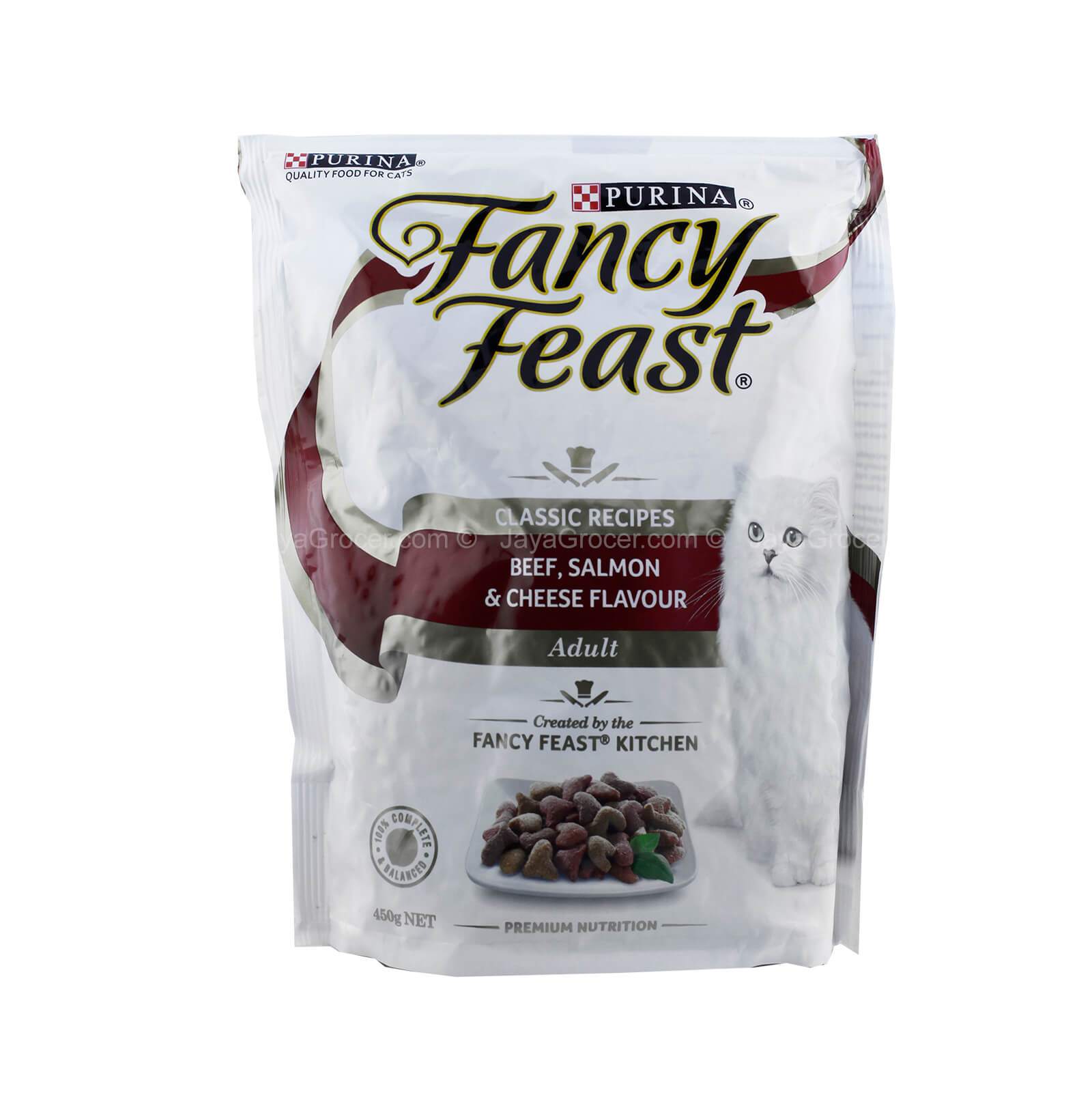 Purina Fancy Feast Beef, Salmon and Cheese Flavor Dry Cat Food 450g