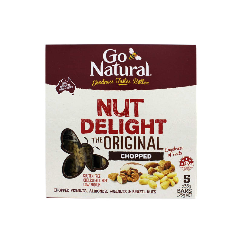 GO NATURAL B/BAR NUT DELIGHT CHOP 175G *