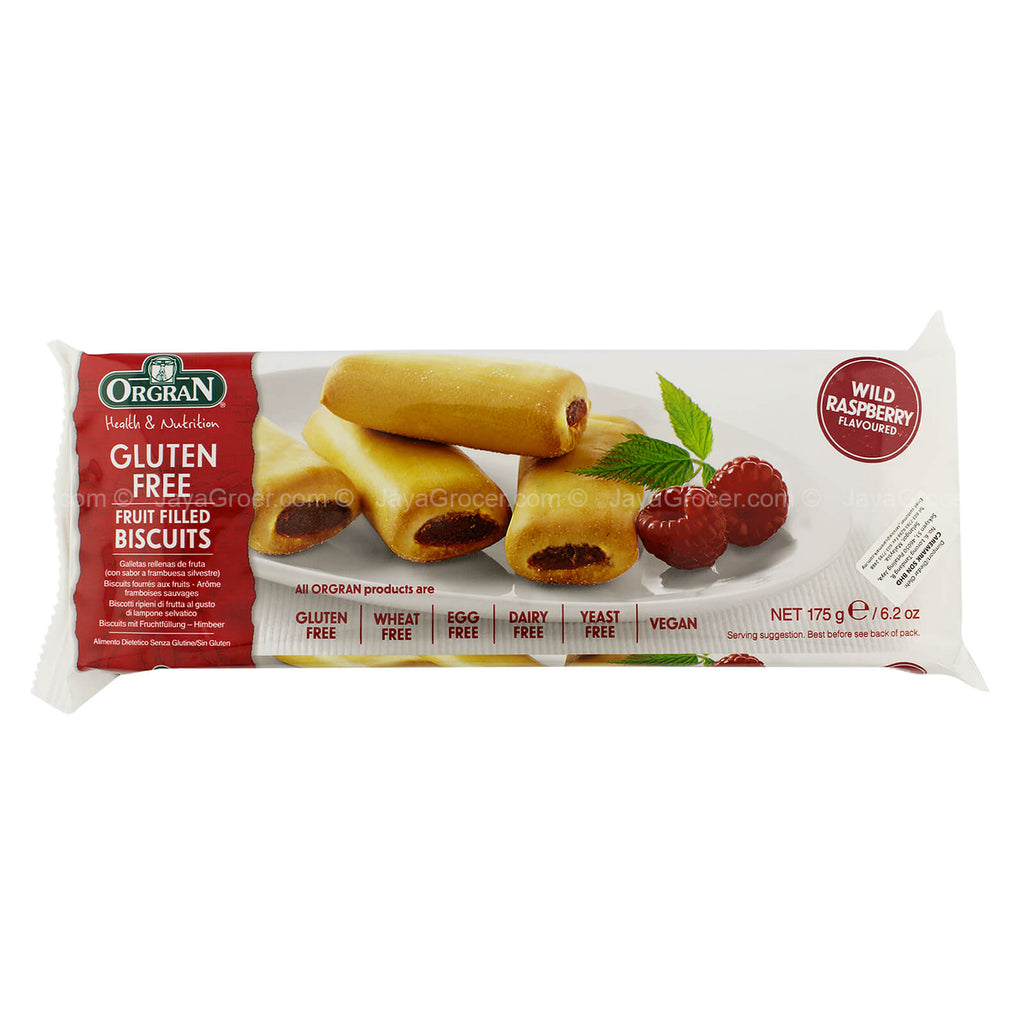 Orgran Wild Raspberry Fruit Filled Cookies 175g