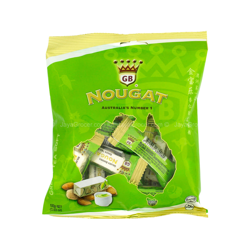 Golden Boronia Soft Green Tea Nougat 100g