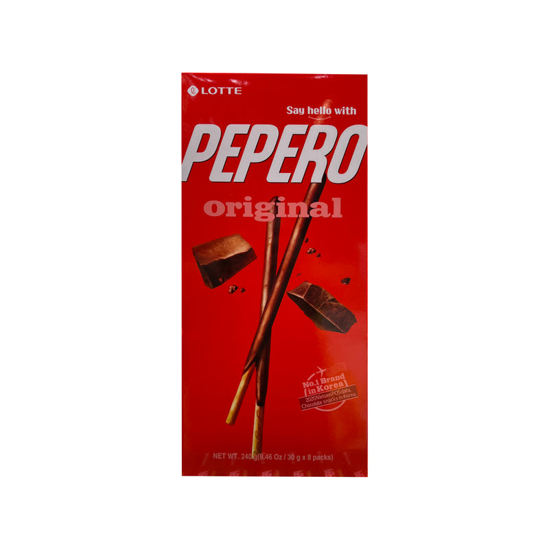 Lotte Pepero Chocolate Biscuit Sticks (Big Pack) 240g