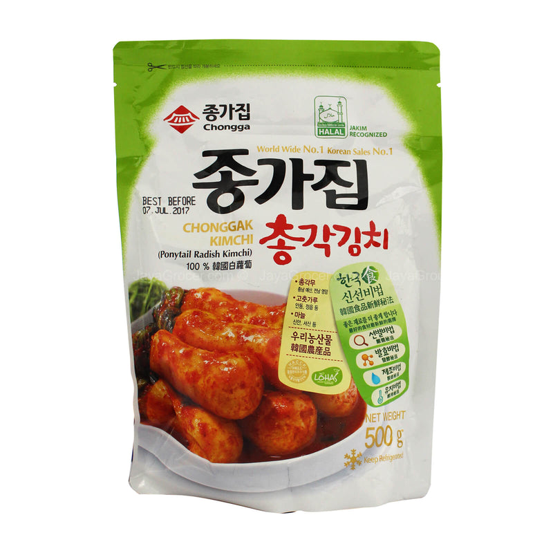 Chongga Chonggak Kimchi (Ponytail Radish Kimchi) 500g