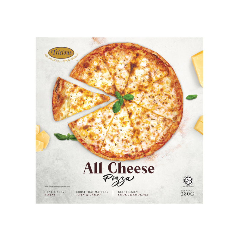 Tricious 9.5 inch All Cheese Pizza 280g