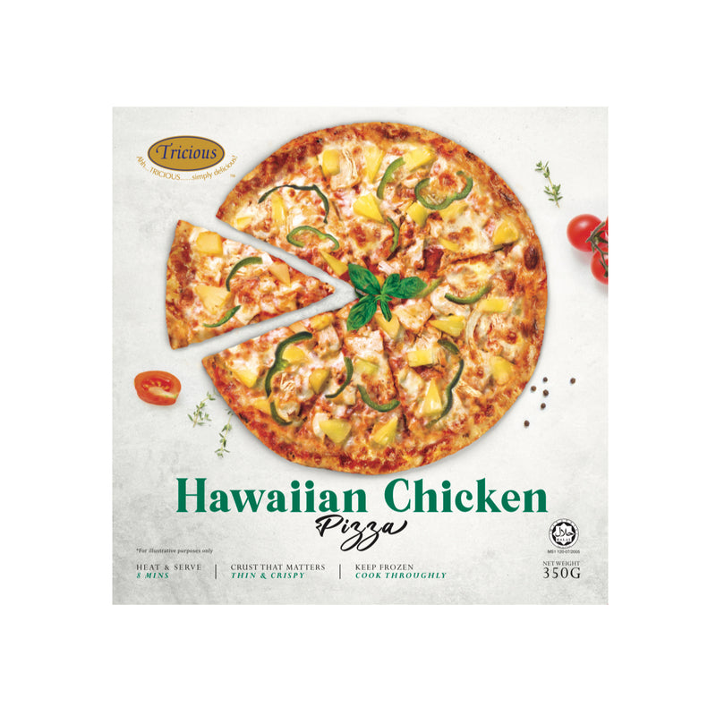 Tricious 9.5 inch Hawaiian Chicken Pizza 350g