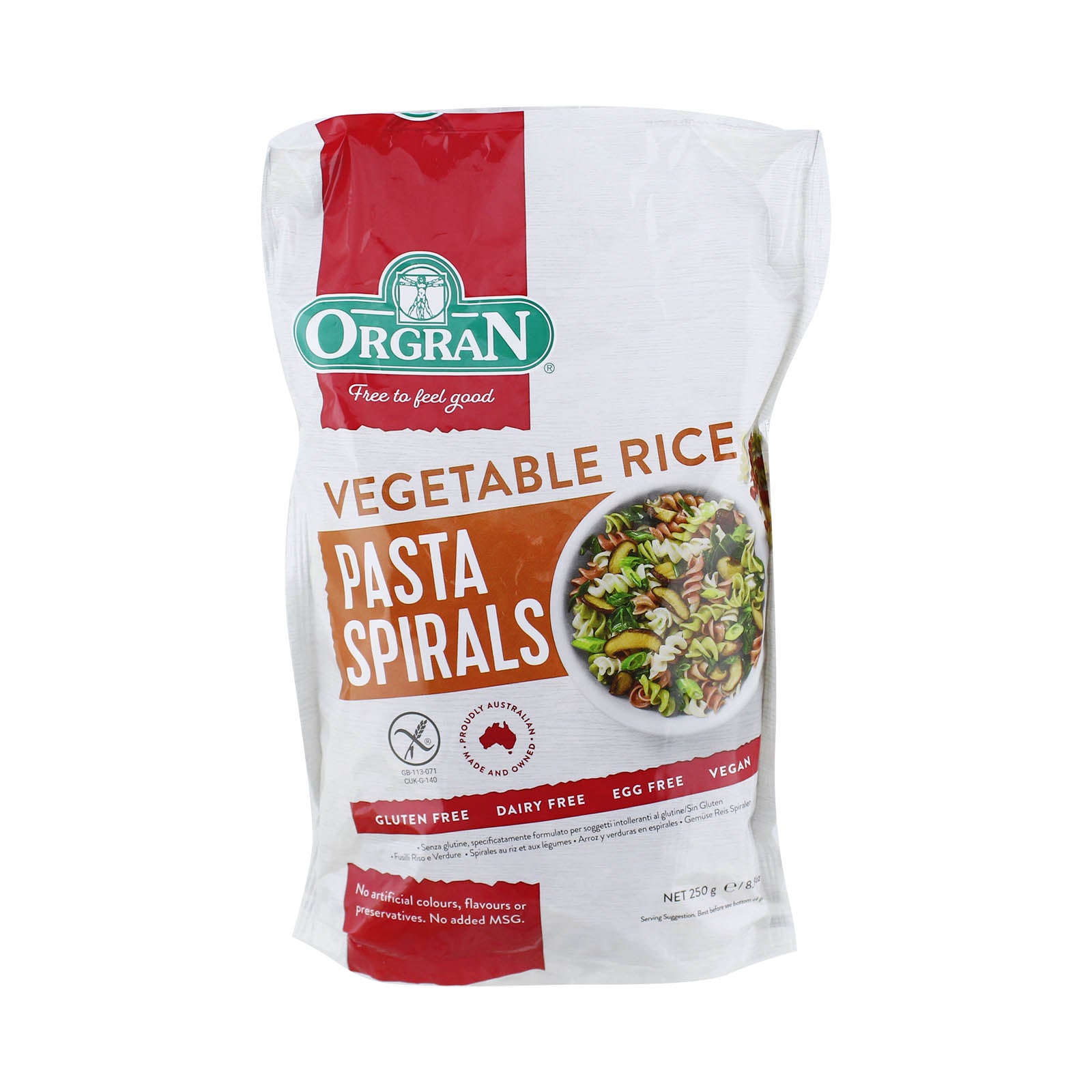 ORGRAN VEGETABLE RICE SPIRALS 250G *1 – Jaya Grocer | Empire Shopping ...