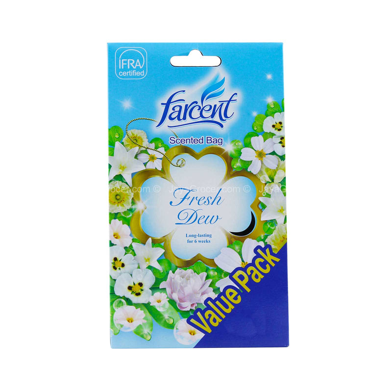 Farcent Fresh Dew Scented Bag Value Pack 10g x 4